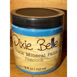 Dixie Belle Chalk Mineral Paint PEACOCK Blue 8 oz NEW